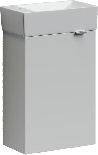 Тумба под раковину Sancos Mini MN35WL 36х21х50 подвесная цвет белый глянцевый - фото 2